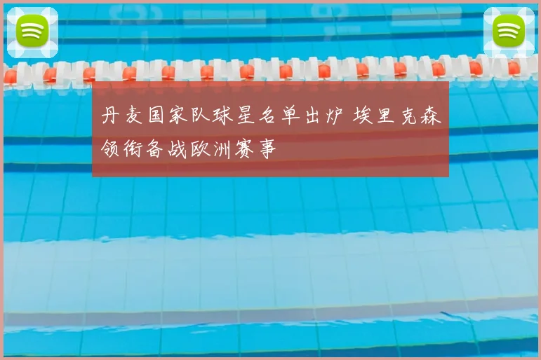 丹麦国家队球星名单出炉 埃里克森领衔备战欧洲赛事